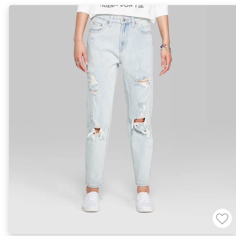 Wild fable distressed mom Jean